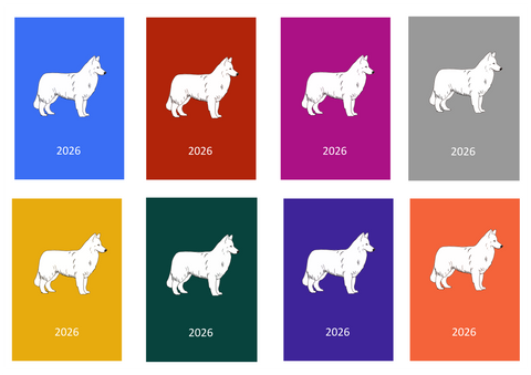 White Swiss Shepherd Week Per View 2026 Diary: A4, A5 or A6, Dog Show, Normal or Appointment