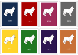 White Swiss Shepherd Week Per View Diary: A4, A5 or A6, Dog Show, Normal or Appointment