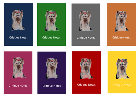 Yorkshire Terrier Dog Show Judging Critique Notes Book A5