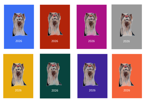 Yorkshire Terrier Week Per View 2026 Diary: A4, A5 or A6, Dog Show, Normal or Appointment