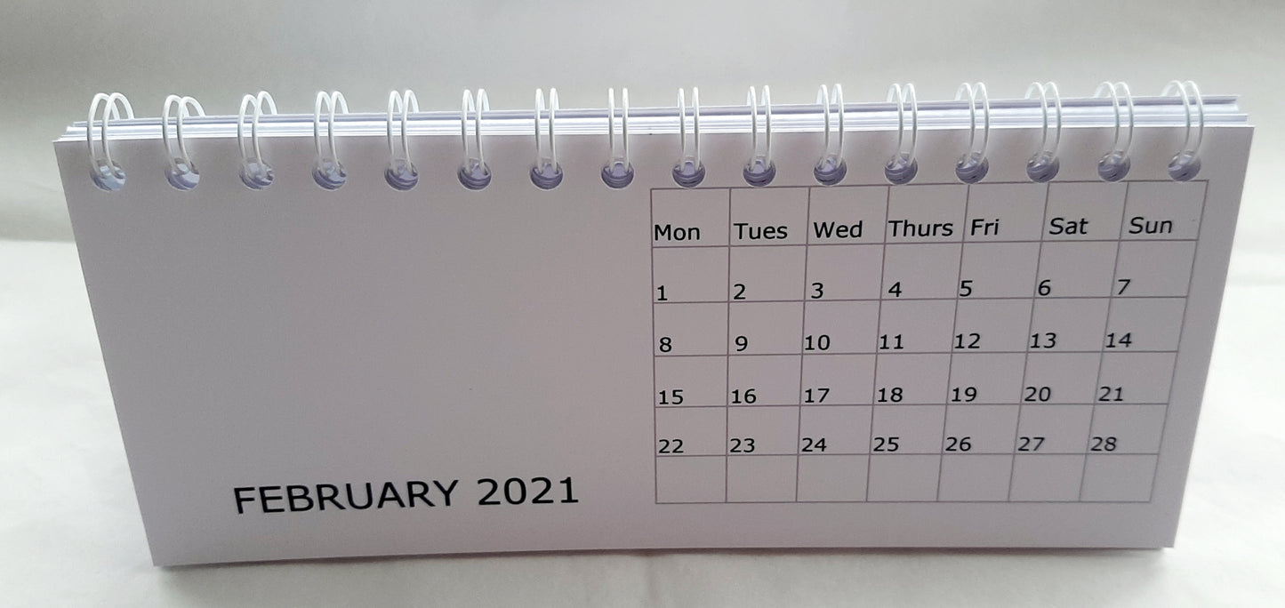 Dog Show Dates Desk Calendar 2021