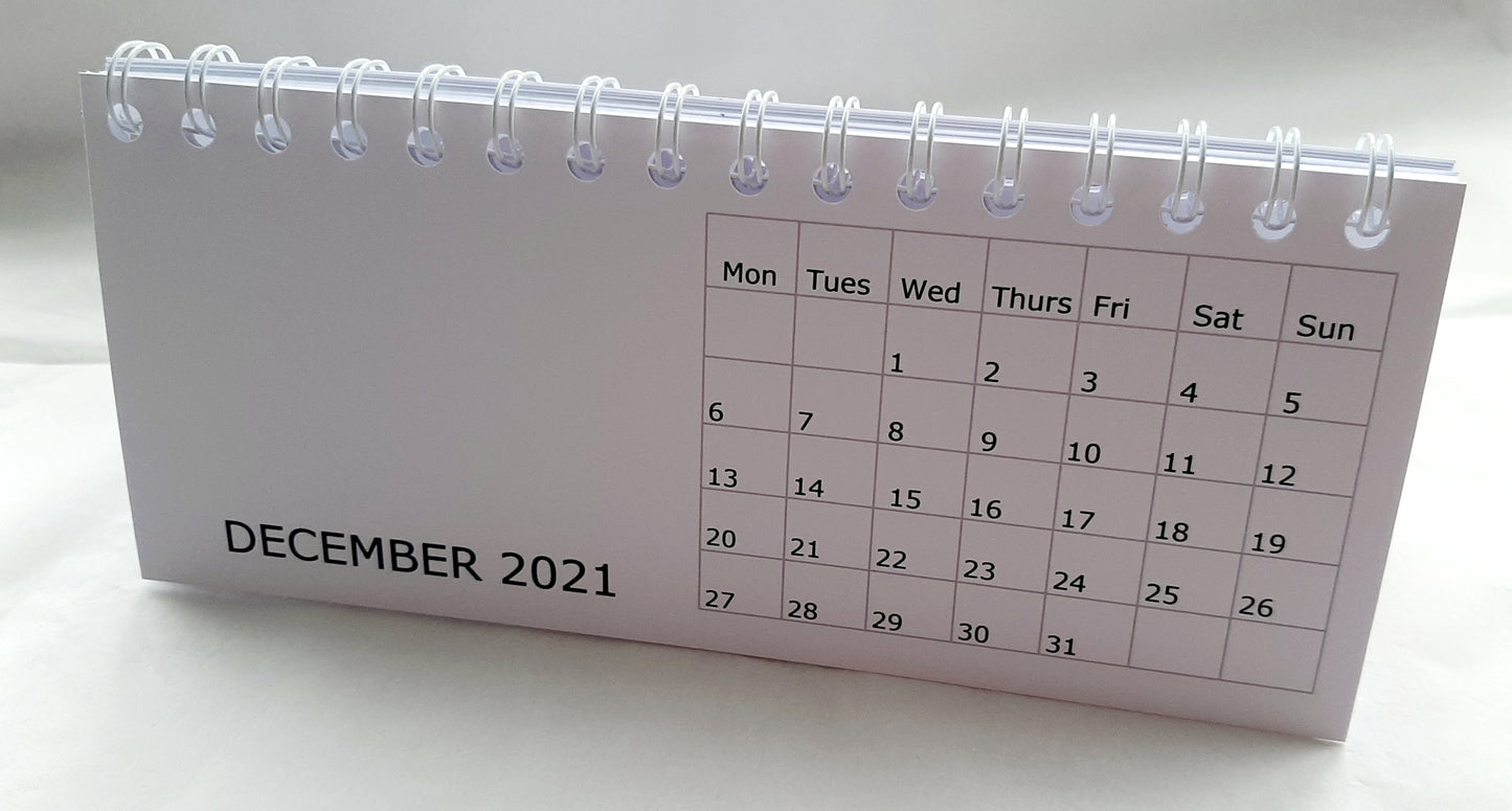 Dog Show Dates Desk Calendar 2021