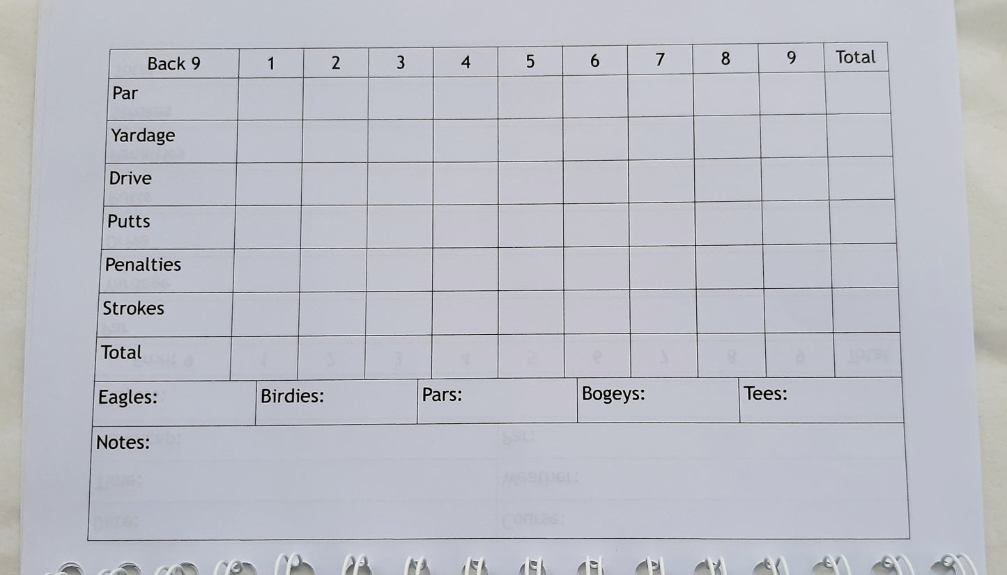 Personalised YOUR OWN PHOTO Golf Record Book Log