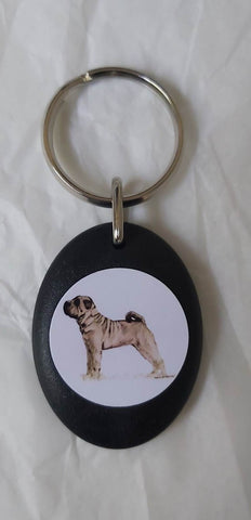 Shar Pei Keyring