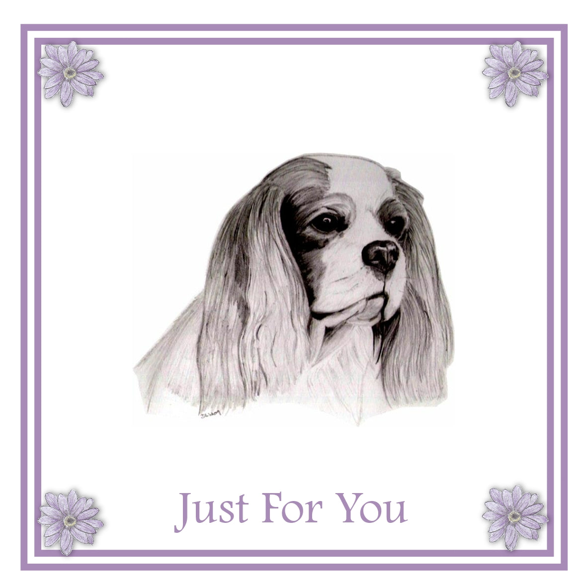 Cavalier King Charles Spaniel Greeting Card Choice of 6 Designs BIRTHDAY, THINKING OF YOU, BLANK