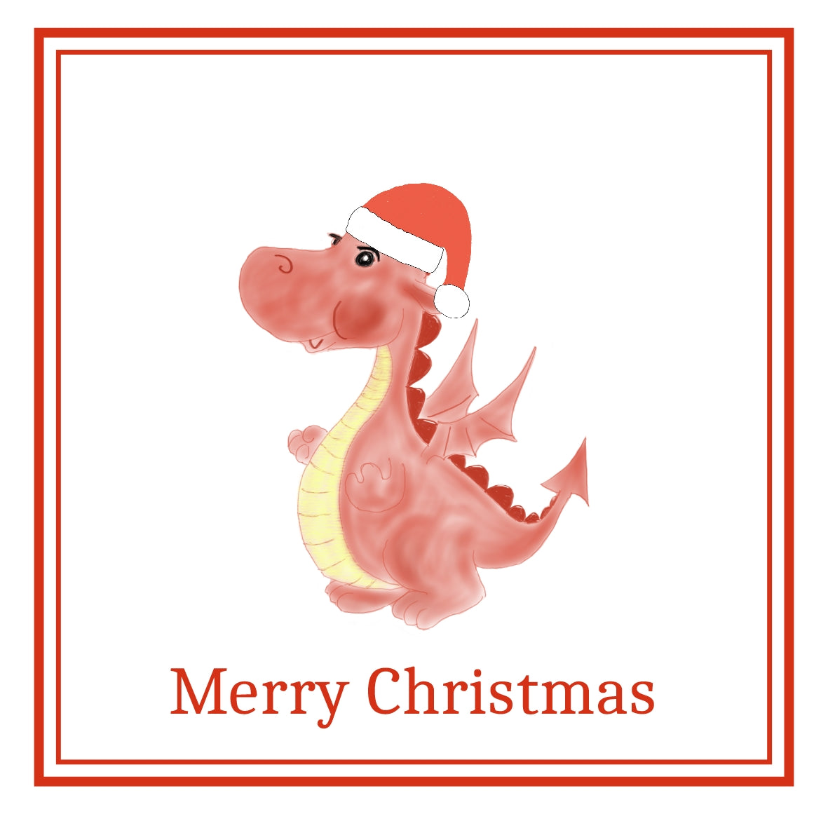 Dragon Christmas Cards Pack of 6