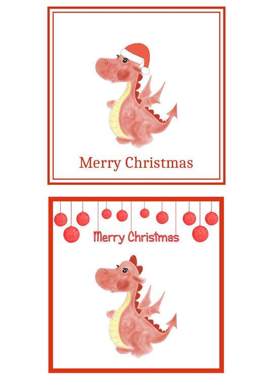 Dragon Christmas Cards Pack of 6