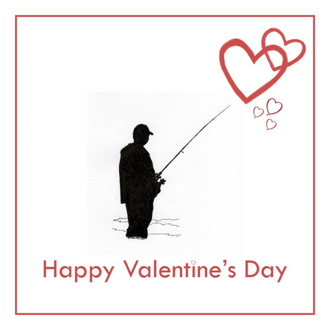 Fisherman Valentine's Day Card PERSONALISATION AVAILABLE