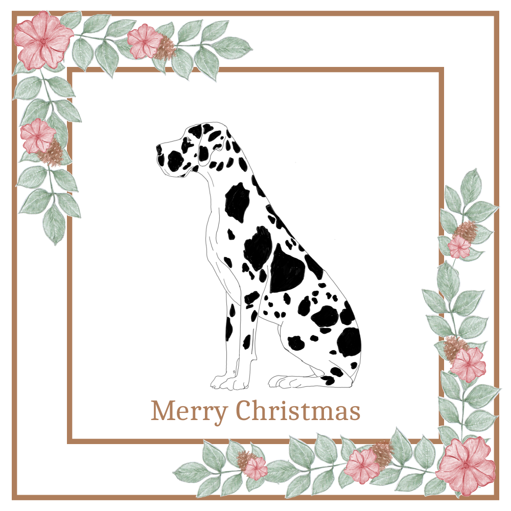 Japanese Spitz Christmas Card Choice of 3 Card Designs Single or Multi Pack