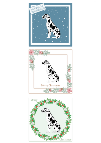 Japanese Spitz Christmas Card Choice of 3 Card Designs Single or Multi Pack