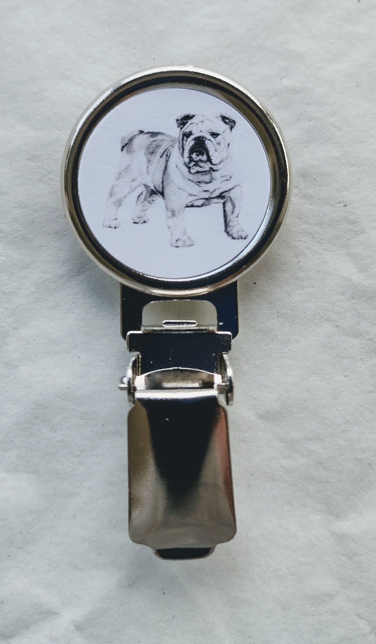 Bulldog Dog Show Ring Clip