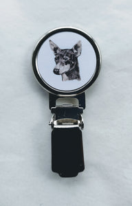 English Toy Terrier Dog Show Ring Clip