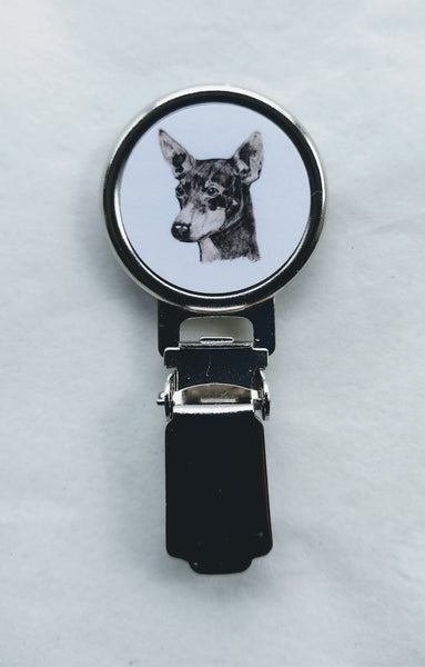 English Toy Terrier Dog Show Ring Clip