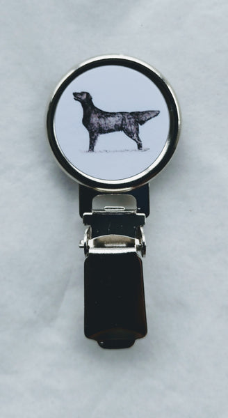 Flatcoat Retriever Dog Show Ring Clip
