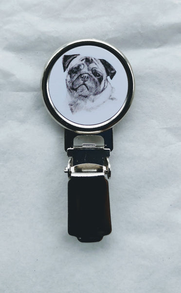 Pug Dog Show Ring Clip