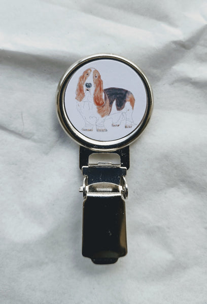 Basset Hound Dog Show Ring Clip