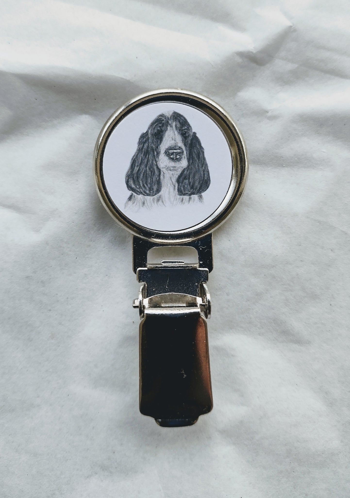 Blue Roan Cocker Spaniel Dog Show Ring Clip CuriosityCrafts