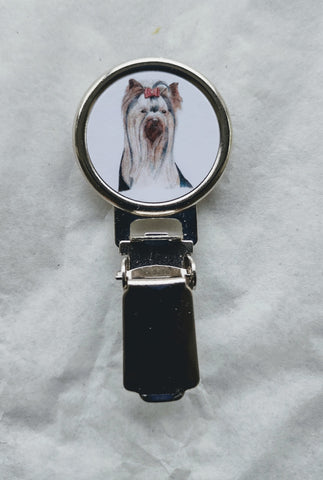 Yorkshire Terrier Dog Show Ring Clip