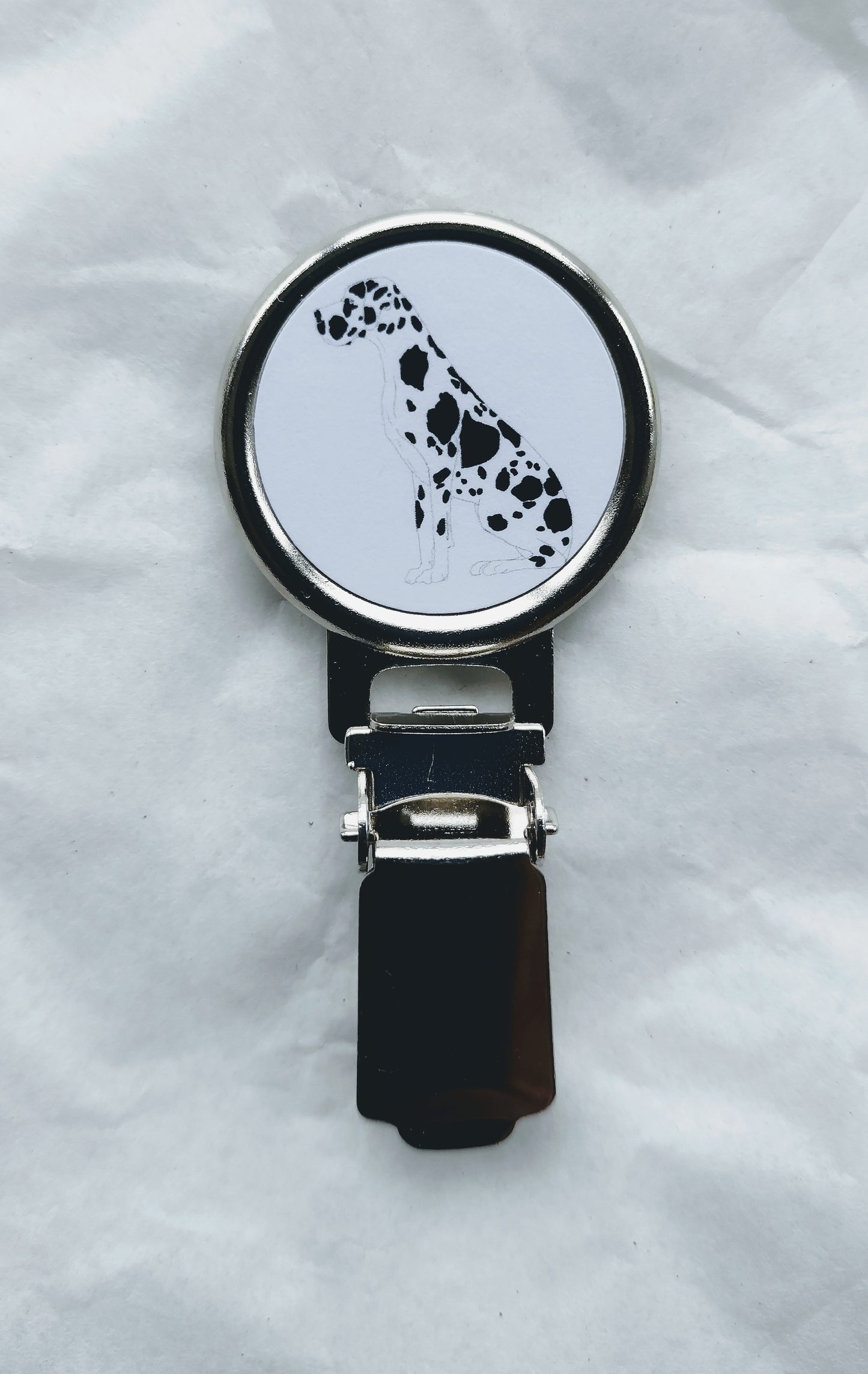 Harlequin Great Dane Dog Show Ring Clip