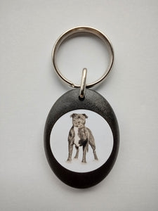 Staffordshire Bull Terrier Keyring