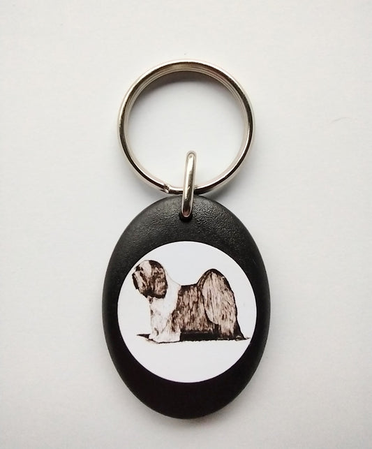 Tibetan Terrier Keyring