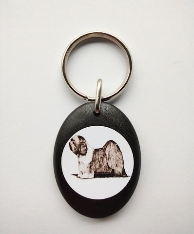 Tibetan Terrier Keyring