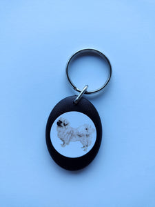 Tibetan Spaniel Keyring