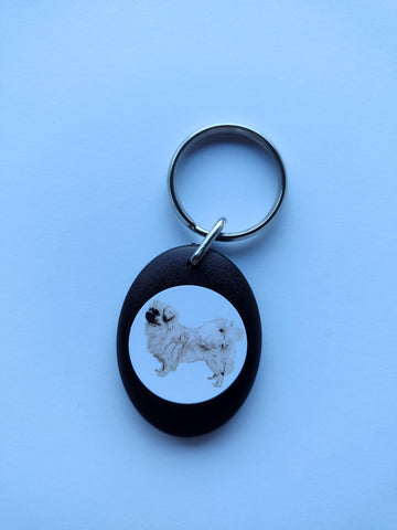 Tibetan Spaniel Keyring