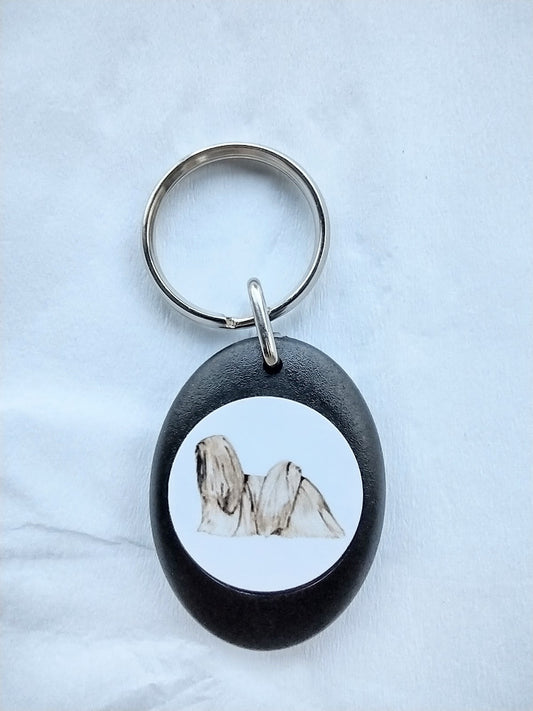 Lhasa Apso Keyring