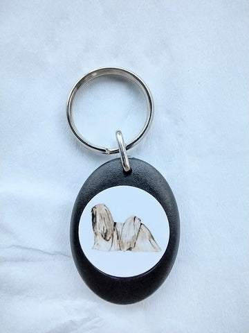 Lhasa Apso Keyring
