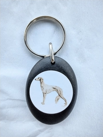 Saluki Keyring