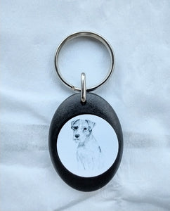 Parson Russell Terrier Keyring