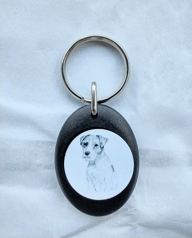 Parson Russell Terrier Keyring