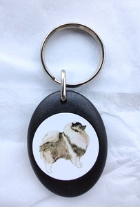 Keeshond Keyring