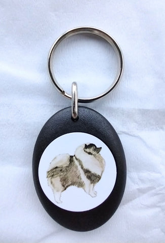 Keeshond Keyring
