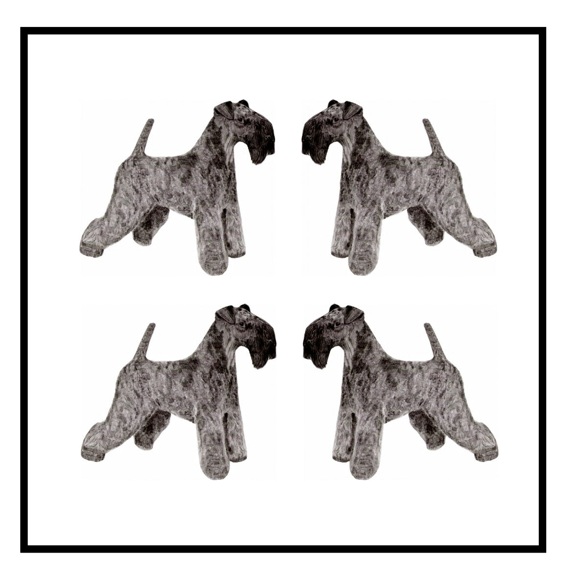 Kerry Blue Terrier Greeting Card Choice of 6 Designs BIRTHDAY, THINKING OF YOU, BLANK