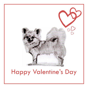 L/C Chihuahua Valentine's Day Card PERSONALISATION AVAILABLE