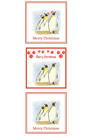 Penguins Christmas Cards Pack of 6