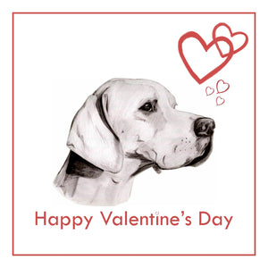 Pointer Valentine's Day Card PERSONALISATION AVAILABLE