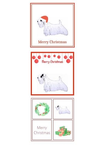 Sealyham Terrier Christmas Card Choice of 3