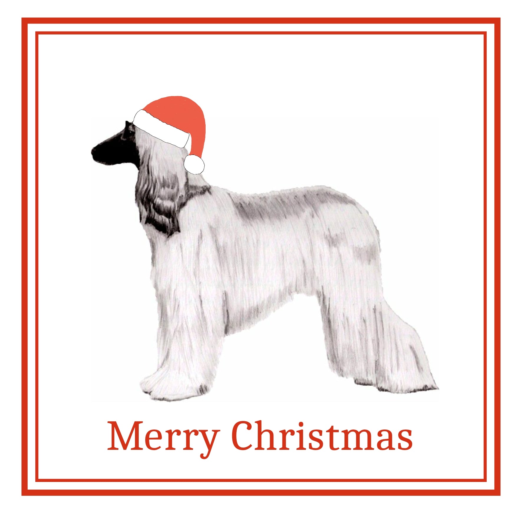 Afghan Hound Christmas Cards Pack of 6