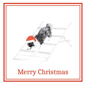 Agility Dog Christmas Cards Pack of 6