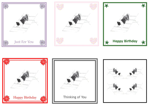 Agility dog Greeting Card Choice of 6 Designs BIRTHDAY, THINKING OF YOU, BLANK