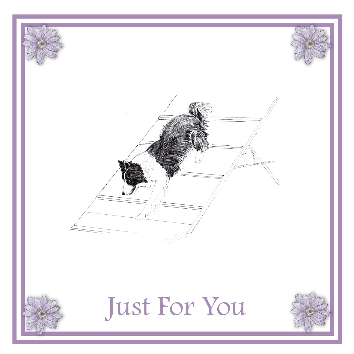 Agility dog Greeting Card Choice of 6 Designs BIRTHDAY, THINKING OF YOU, BLANK