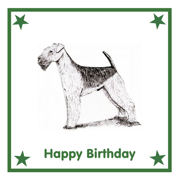 Airedale Terrier Greeting Card Choice of 6 Designs BIRTHDAY, THINKING OF YOU, BLANK