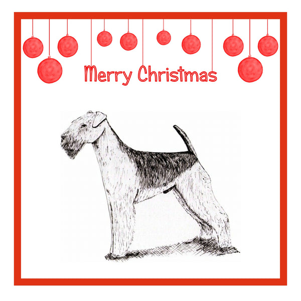 Airedale Terrier Christmas Cards Pack of 6