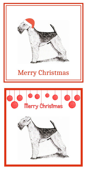 Airedale Terrier Christmas Cards Pack of 6