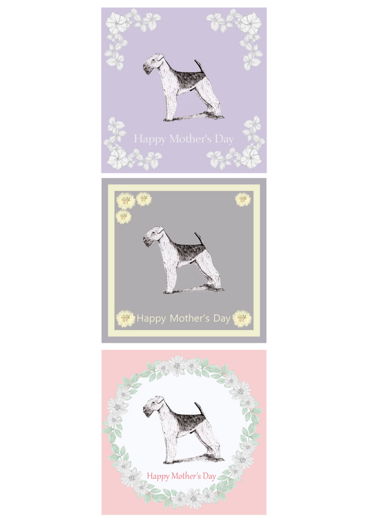 Airedale Terrier Mother's Day Card Hand Made