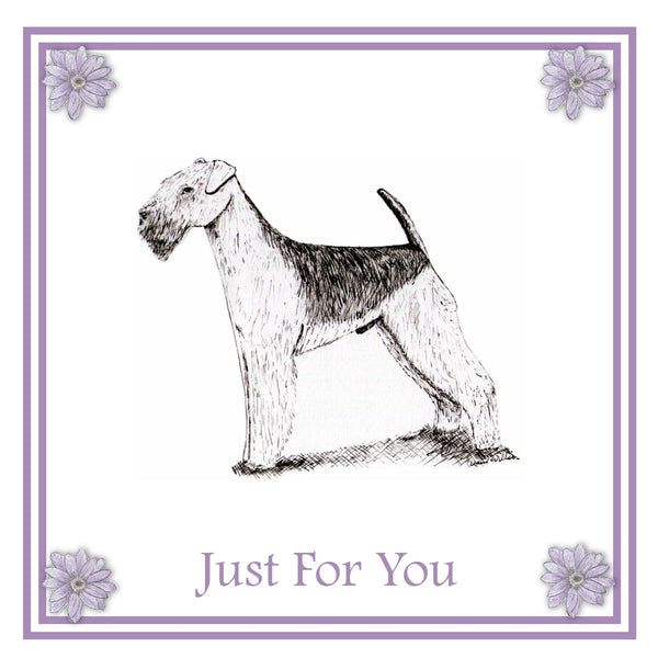 Airedale Terrier Greeting Card Choice of 6 Designs BIRTHDAY, THINKING OF YOU, BLANK