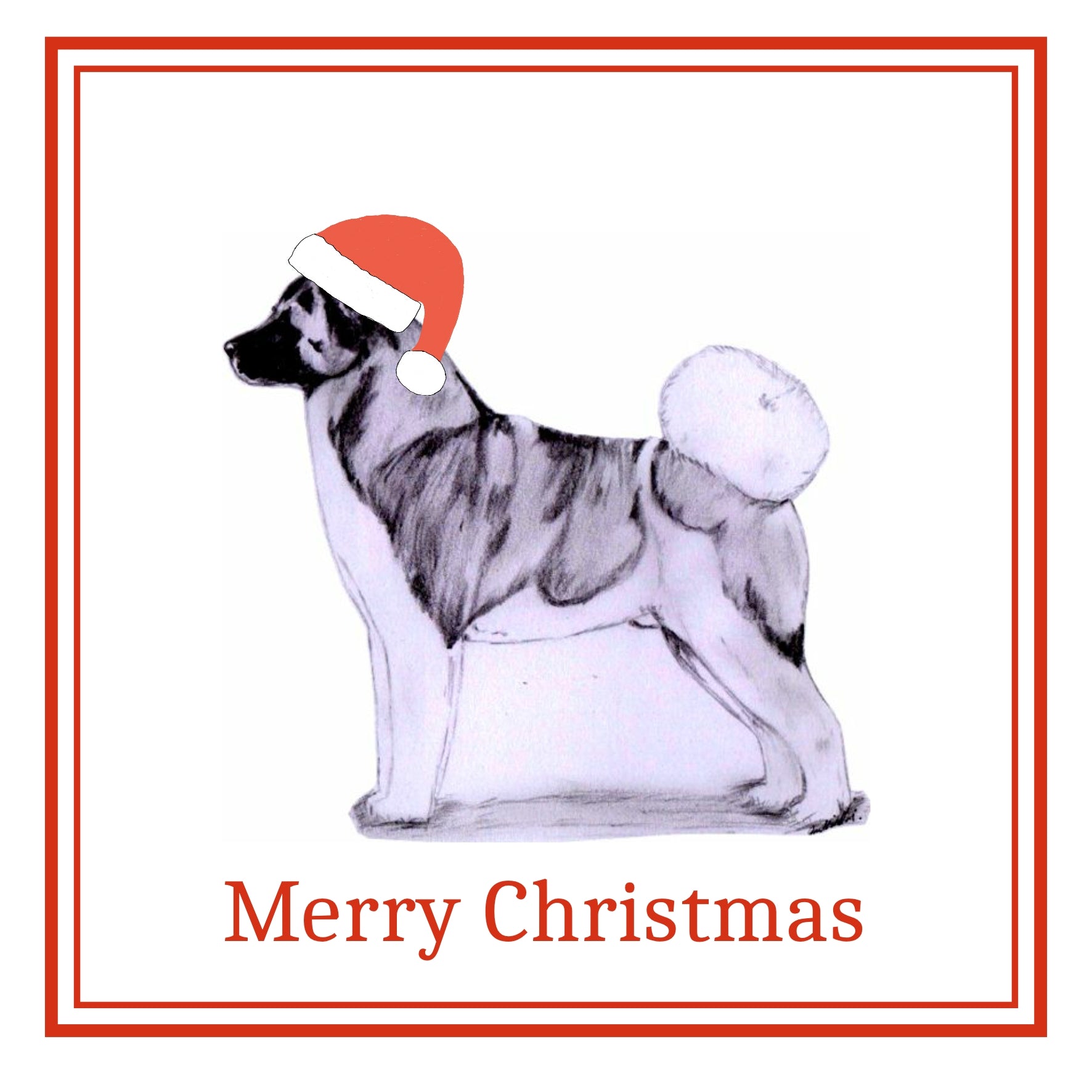 Akita Christmas Cards Pack of 6